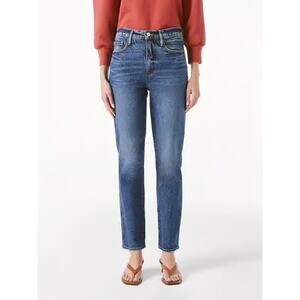 Frame Denim Blue Straight Leg Jeans